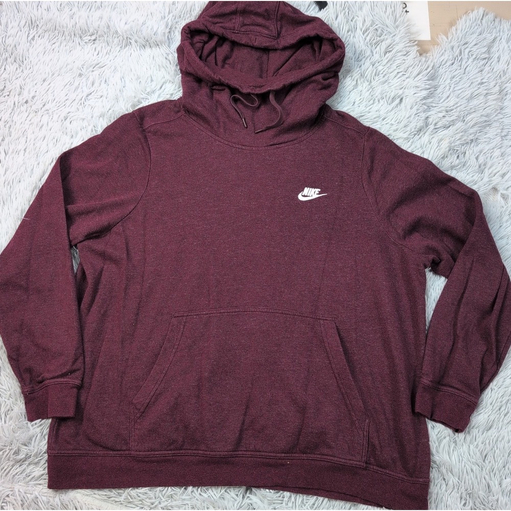 Nike Sweatshirt Womens 1X Hoodie Swoosh Athletic Street Wear Comfort Pocket